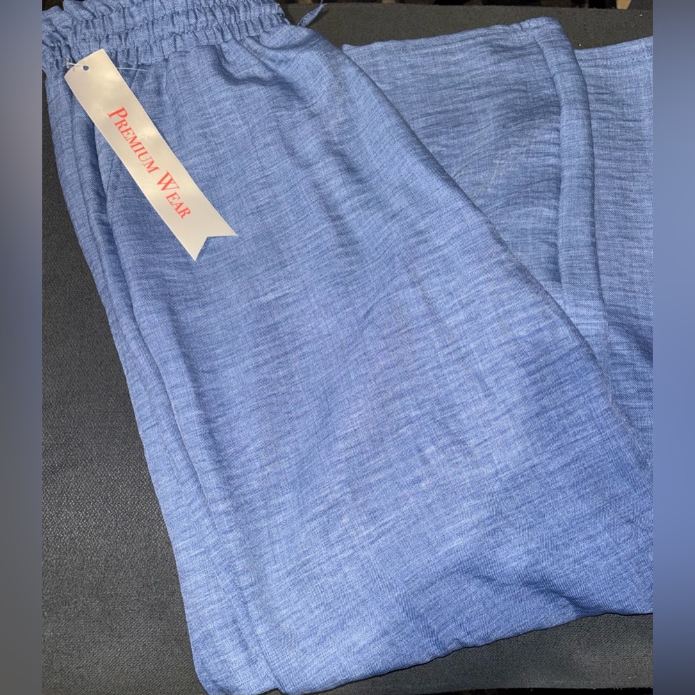 NEW‼️Light Blue Elastic Waist Pants Size Large